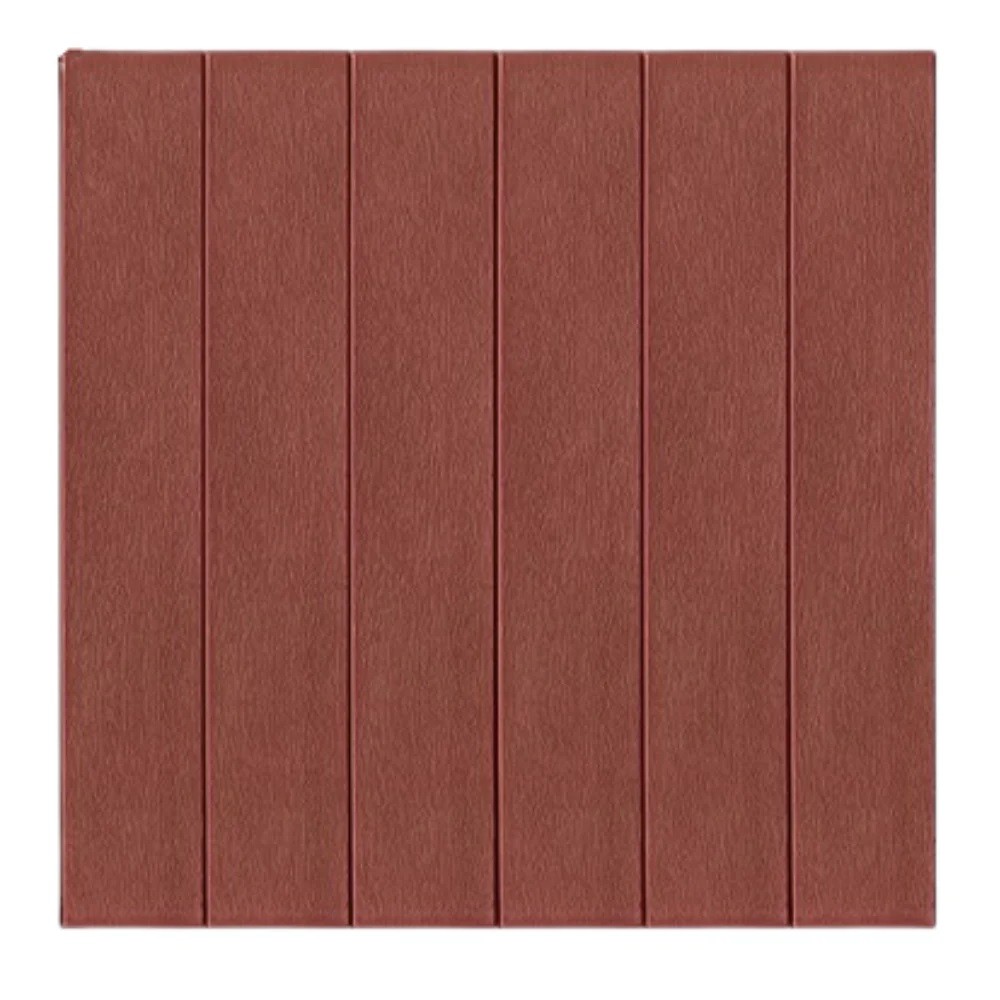 Set 10 Placi Tapet 3D, , 70 x 70 cm, Grosime 3 mm, din Rasina, Tip Placi de Lemn, Suprafata Acoperita 4.9 mp, Caramiziu
