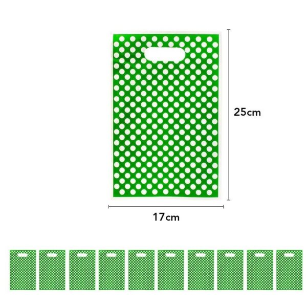 Set 10 Pungi de Cadou, , Colectia Dino Park, 25 x 17 cm, din PE, Multicolor - imagine 2