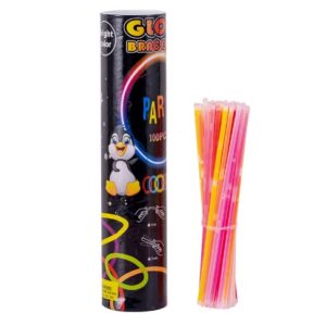 Set 100 Bratari Luminoase, , pentru Petreceri, Fosforescente, Glow Sticks, 20 cm, Multicolor