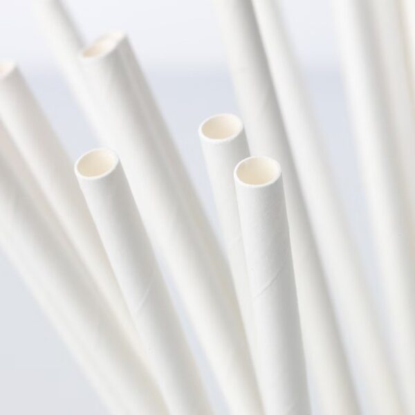 Set 100 Paie, , din Hartie, 20 cm, Model Uni, Alb - imagine 2