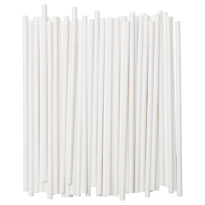 Set 100 Paie, , din Hartie, 20 cm, Model Uni, Alb