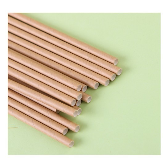 Set 100 Paie, , din Hartie, 20 cm, Model Uni, Kraft - imagine 4
