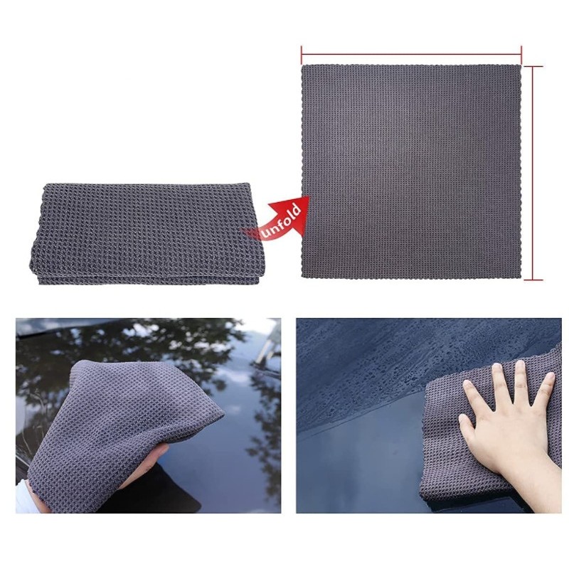 Set 12 Accesorii pentru Curatare Auto, , Interior si Exterior, Curatare Jante, Cauciucuri, Gri - imagine 2