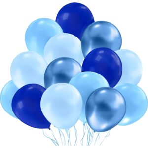 Set 10 Baloane din Latex, , Model Party, Albastru Diferite Nuante, 30 cm, 2.8 g