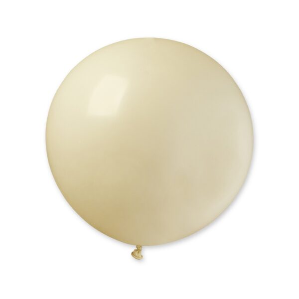 Set 2 Baloane din Latex, , Model Party Jumbo, 90 cm, Alb si Bej, 35 g - imagine 3