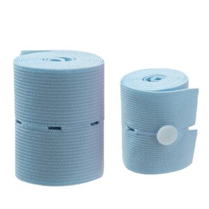 Set 2 Centuri de Monitorizare a Ritmului Cardiac Fetal, , Material Moale si Elastic, 6 x 130 cm, Albastru