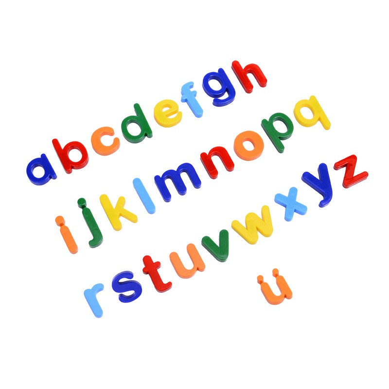 Set 26 Litere, , Magnetice, pentru Frigider, din Plastic, +3 Ani, 13 x 18 x 14 cm, Multicolor - imagine 2