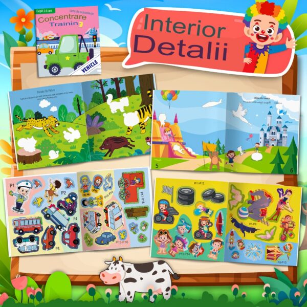 volume de carte de autocolante pentru produse noi transfrontaliere Amazon, care se concentreazÄƒ pe autocolante de dezvoltare potenÈ›ialÄƒ, comoara de iluminare a copiilor Cartea educatie prescolar + DB01-99-0002 (set 10 volume) - imagine 2
