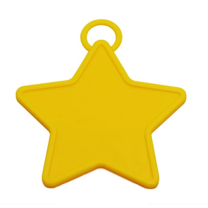 Set 4 Greutati pentru Baloanele cu Heliu, , 60 grame, 15 grame fiecare, Plastic, Forma Stelute, Multicolor - imagine 4