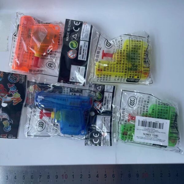 Set 4 Mini Pistoale cu â€‹â€‹Apa, , Jucarii de Vara, pentru Copii, 4 Culori Transparente Random - imagine 2