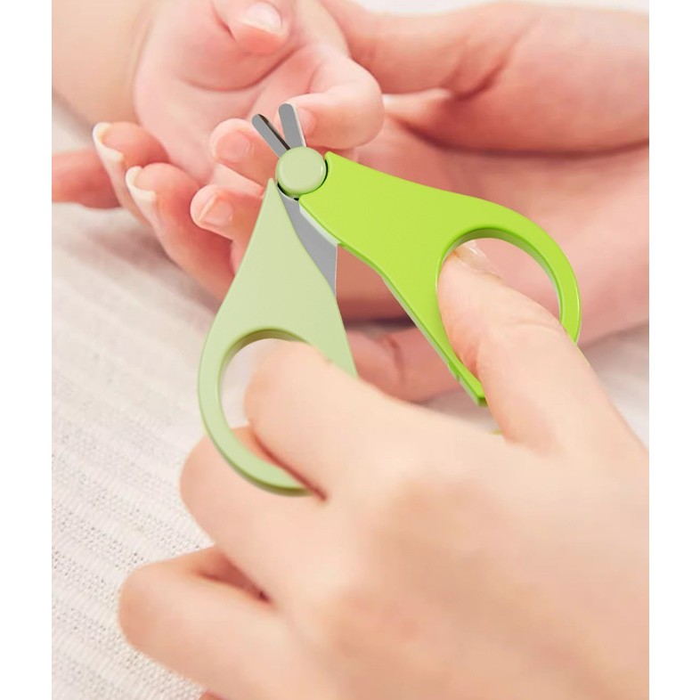 Set 4in1 de Ingrijire Unghii pentru Bebelusi, , Cutie de Depozitare Transparenta, 0-6 Ani, 13.6x8x2 cm, Verde - imagine 4