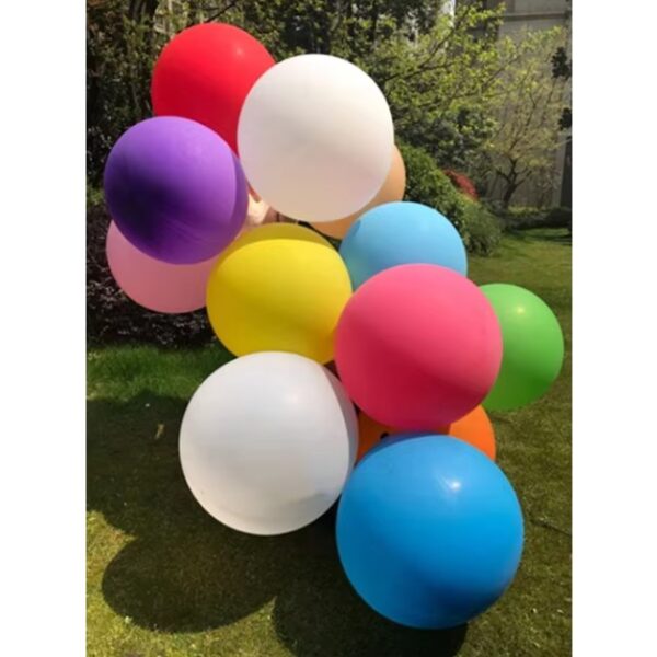 Set 6 Baloane din Latex, , Model Party Jumbo, 45 cm, Multicolore - imagine 3