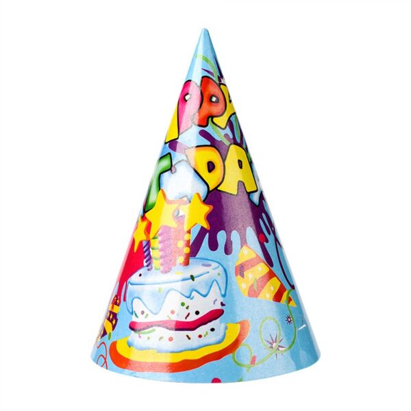 Set 6 Coifuri Happy Birthday, , Modele Diverse, pentru Petrecere, Tematica Aniversare, Multicolor - imagine 3