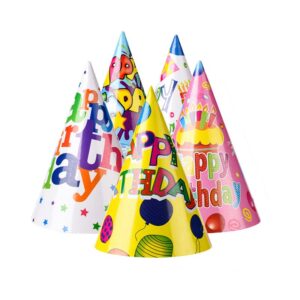 Set 6 Coifuri Happy Birthday, , Modele Diverse, pentru Petrecere, Tematica Aniversare, Multicolor