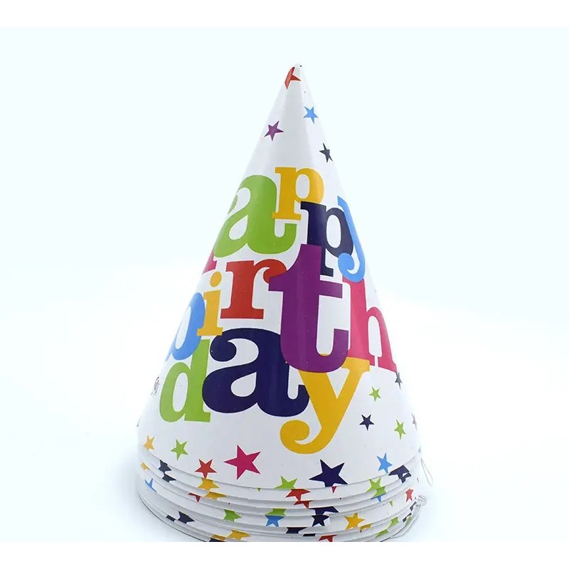Set 6 Coifuri pentru Petrecere, , Colectia Happy Birthday, Multicolor - imagine 4