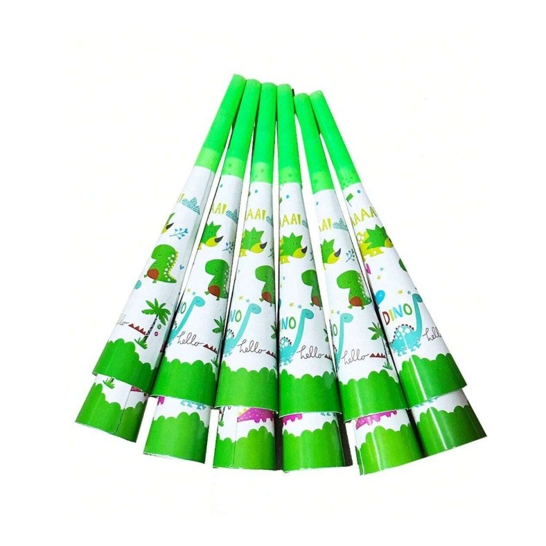 Set 6 Suflatori, , Colectia Dino Park, 20 x 5 cm, din Carton, Multicolor - imagine 2