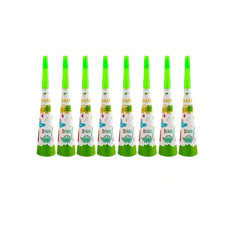 Set 6 Suflatori, , Colectia Dino Park, 20 x 5 cm, din Carton, Multicolor