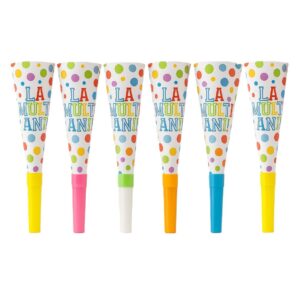 Set 6 Suflatori, , Colectia  LA MULTI ANI, 20 cm, din Carton, Multicolor