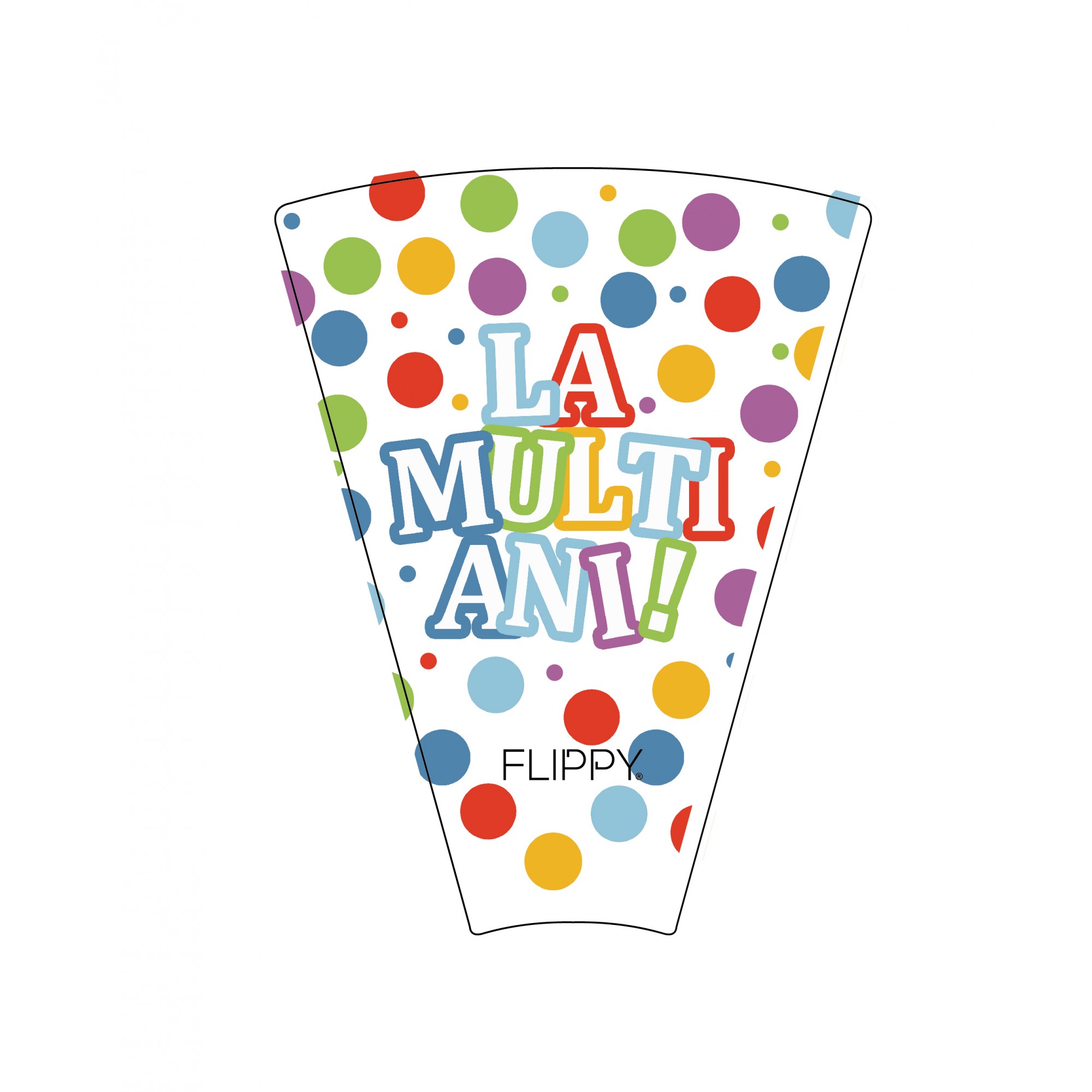 Set 6 Suflatori, , Colectia  LA MULTI ANI, 20 cm, din Carton, Multicolor - imagine 3