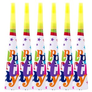 Set 6 Trompete Happy Birthday, , pentru Petrecere, Tematica Aniversare, 18.3x5 cm, Multicolor