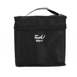 Set 60 Markere Duble cu Alcool Touch Room, Geanta Inclusa, , Model 1 Multicolor