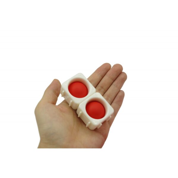 Set 8 blocuri de constructie din silicon, Pop Bubble, Fidget Toy, Puzzle, Multicolor - imagine 3