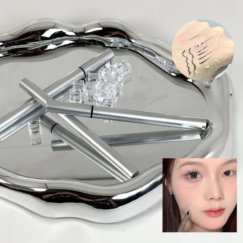 Kit de Aplicare Tus, , pentru Incepatori, Accesoriu Machiaj, 4 Produse, Tus Impermeabil, Negru, Cutie Roz - imagine 2