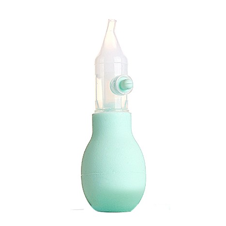 Set Aspirator Nazal pentru Copii, , Manual, Anti-Reflux, cu Pompita, Usor de Curatat, Varf din Silicon, 11.2x4cm, Verde