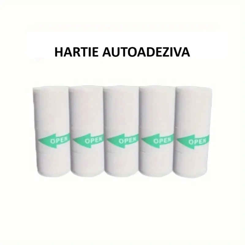 Set Camera Instantanee pentru Copii, , Ecran HD 2.4'', 24MP, 720P Video, 1200 mAh, cu Functie de Printare Alb-Negru, cablu USB-C, Bluetooth, Compatibil iOS/Android, Imprimare APP, Model Iepure, Albastru - imagine 4