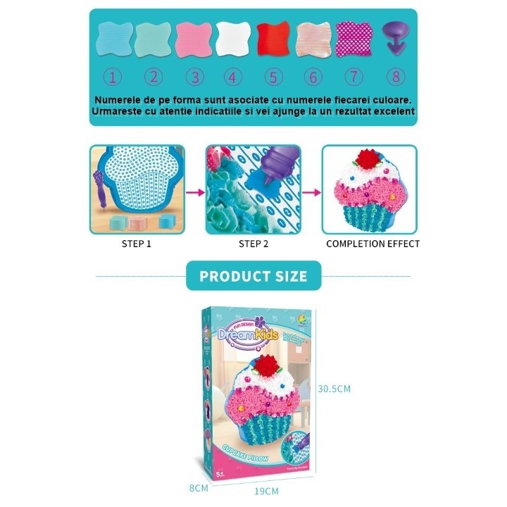 Set creatie perna pentru copii, Dream Kids, Briosa - imagine 2