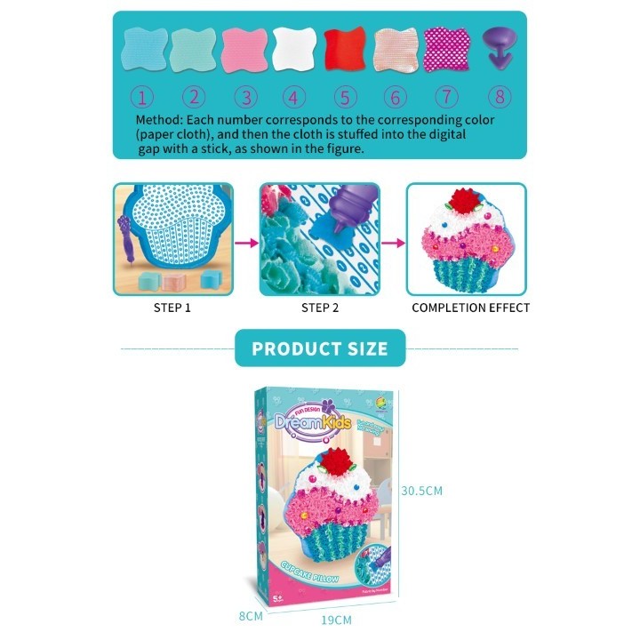 Set creatie perna pentru copii, Dream Kids, Briosa - imagine 3