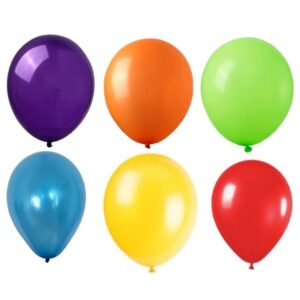 Set 10 Baloane din Latex, , Model Party, 30 cm, Multicolore, 2.8 g