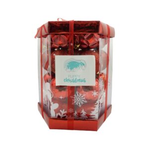 Set de 28 ornamente de brad, , de tip Glob, Rosu, din polistiren, cu finisaj sclipitor , cutie 18 cm adancime x 22 cm inaltime x 18 cm lungime)