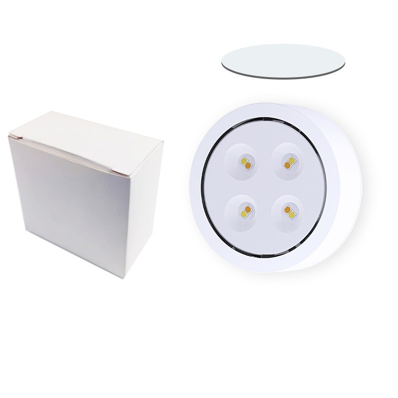 Set de 6 Lampi Led , Fara Fir, Cu Baterii, 3 Culori de Lumina, cu 2 Telecomenzi, din Plastic, Alb - imagine 2