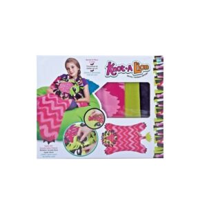 Set de creatie DIY, , patura de tricotat multicolor