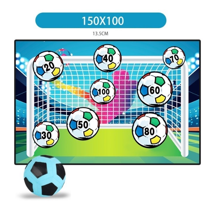 Set de Fotbal , Joc Recreativ pentru Copii, Minge cu Scai, Poarta din Material Textil, 150 x 100 cm, Multicolor - imagine 4
