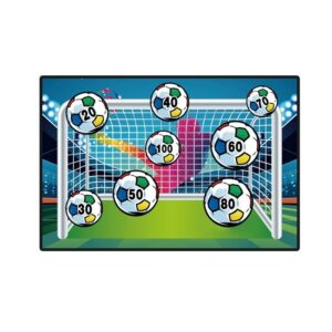 Set de Fotbal , Joc Recreativ pentru Copii, Minge cu Scai, Poarta din Material Textil, 150 x 100 cm, Multicolor