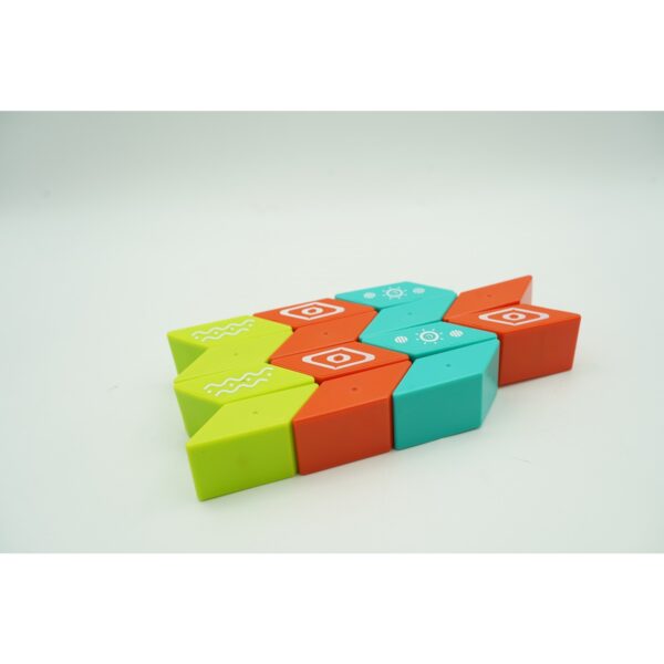 Set inteligent de constructie cu piese magnetice, 26 piese, +3 ani, multicolor - imagine 3