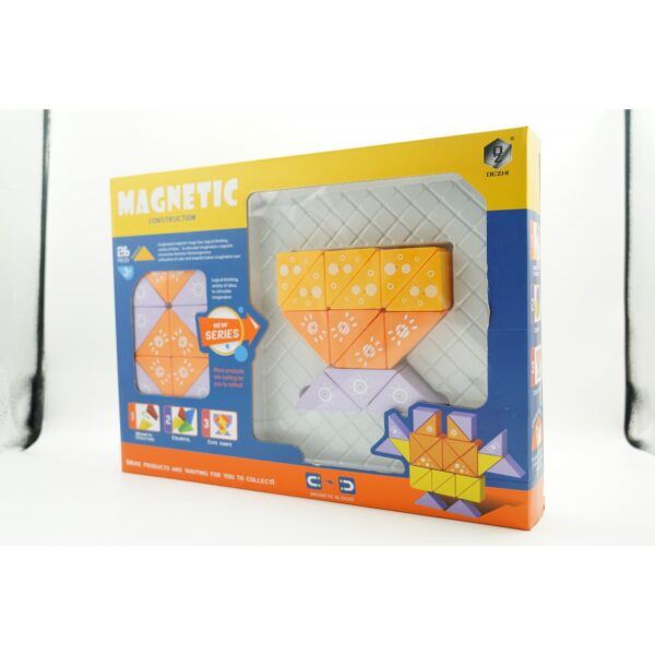 Set inteligent de constructie cu piese magnetice, , 26 piese, pentru copii, +3 ani, multicolor - imagine 2