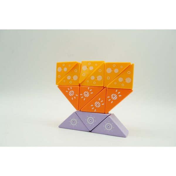 Set inteligent de constructie cu piese magnetice, , 26 piese, pentru copii, +3 ani, multicolor - imagine 3