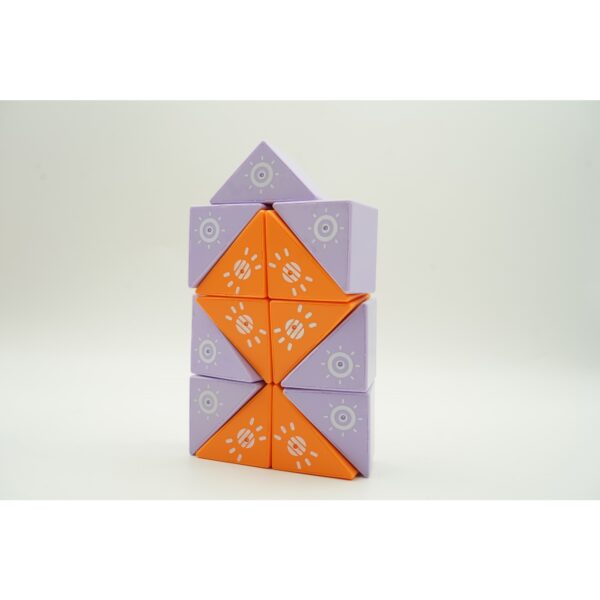 Set inteligent de constructie cu piese magnetice, , 26 piese, pentru copii, +3 ani, multicolor - imagine 4
