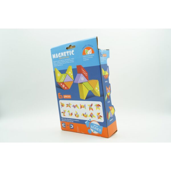 Set inteligent de constructie cu piese magnetice, , 6 piese, pentru copii, +3 ani, multicolor - imagine 3