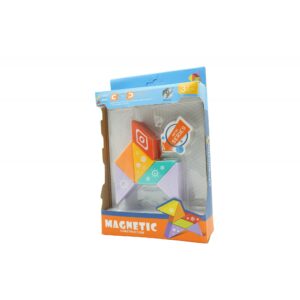 Set inteligent de constructie cu piese magnetice, , 6 piese, pentru copii, +3 ani, multicolor