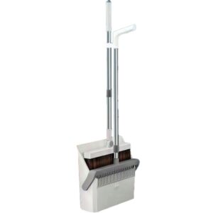 Set Matura si Faras cu Coada , cu Dinti de Pieptene pentru Curatare Matura, rotativ, pliabil, detasabil, Otel inoxidabil si Polipropilena, 99 x 30 cm Gri