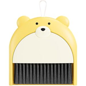 Set Matura si Faras, , Pentru Birou, din PP, Model Ursulet, 23.5 x 18 cm, Galben