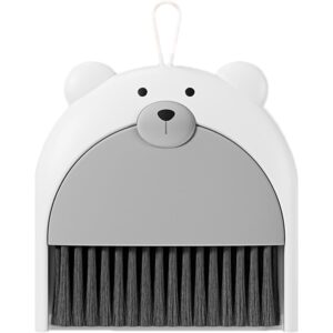 Set Matura si Faras, , Pentru Birou, din PP, Model Ursulet, 23.5 x 18 cm, Gri