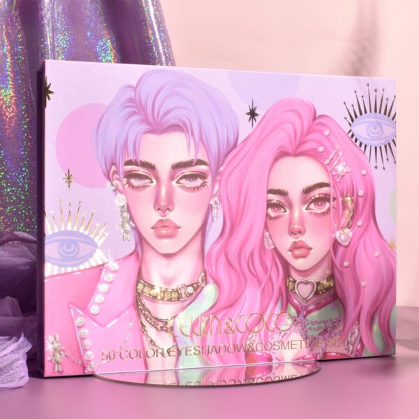 Set 13 Produse de Machiaj, KEVIN & COCO, Moonlight, 50 culori, 29 x 23 cm - imagine 2