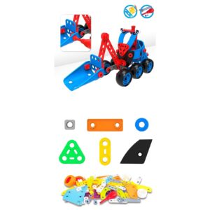 Set pentru construit masini, , Educativ si creativ, 134 piese
