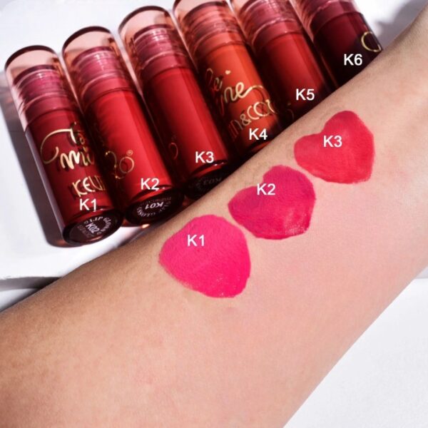 Set Rujuri de Buze Mate, KEVIN & COCO, Be Mine 3 Culori, Lip-Gloss, 11 x 7.3 x 2.7cm, Roz, Varianta A - imagine 2