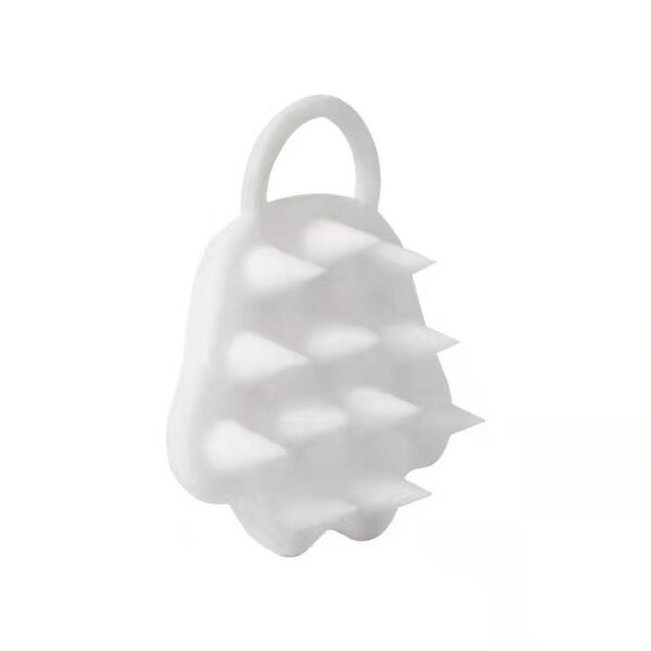 Perie pentru Masajul Scalpului, Perie pentru Sampon, LabuÈ›Äƒ de PisicÄƒ, Dimensiune 7x8 cm, Curatarea si Mentinerea Curata a Parului, Alb - imagine 2